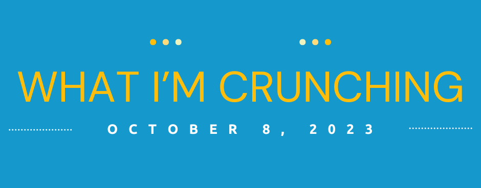 What I’m Crunching — October 8, 2023